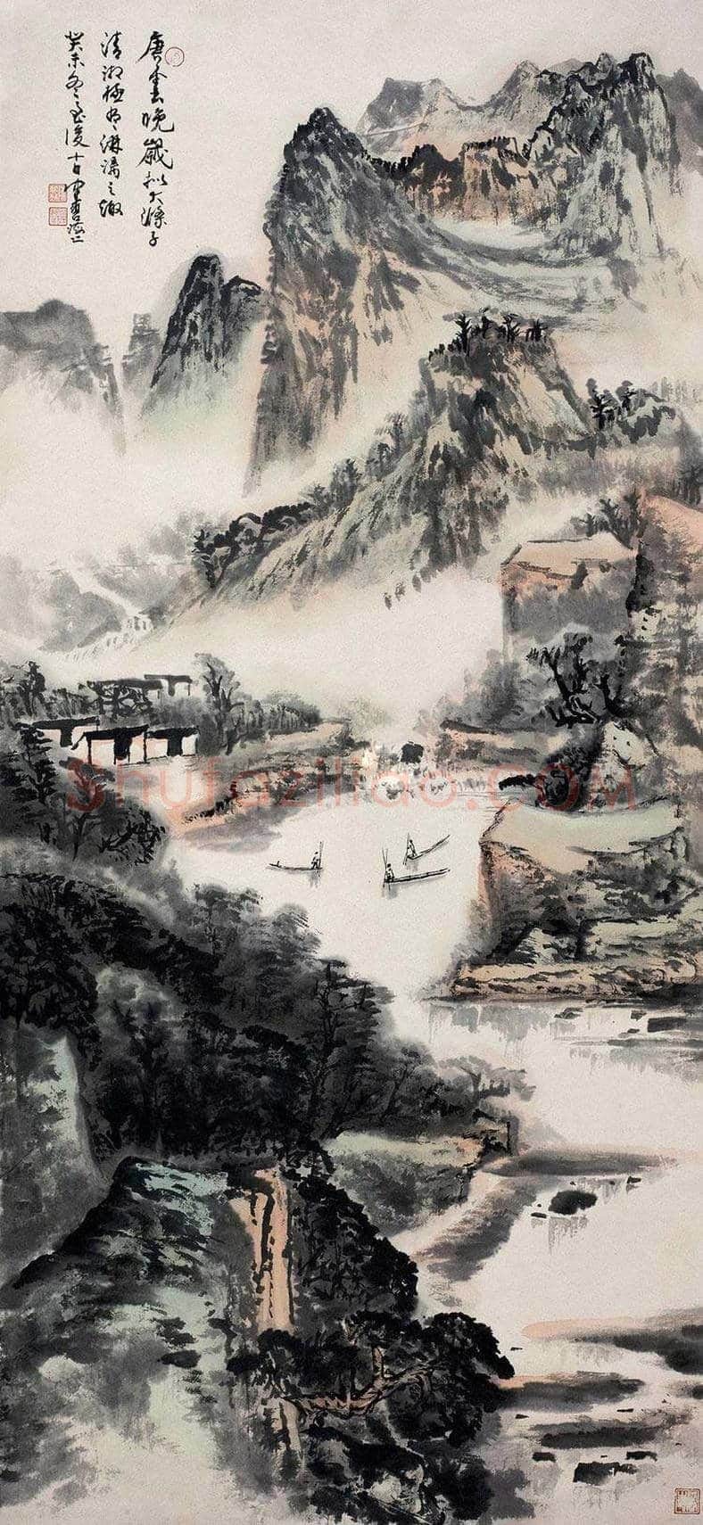 唐云山水画作品欣赏 | 书画讲解