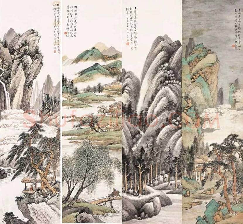 汪琨山水画作品欣赏 | 书画百科