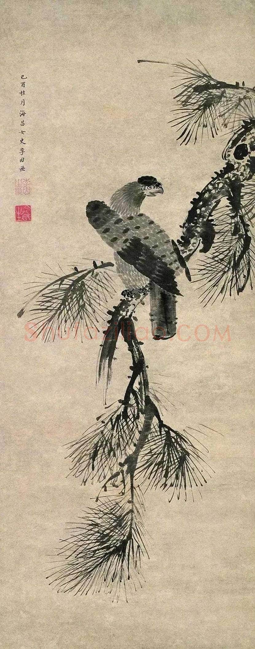 李因作品欣赏 | 书画资料