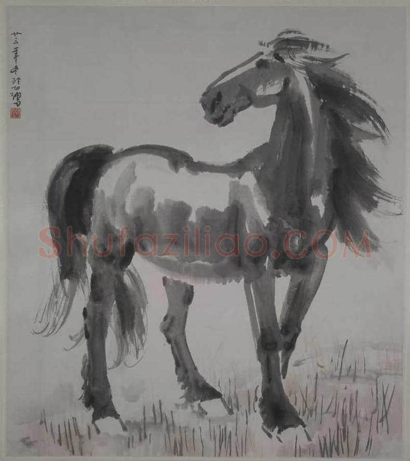 徐悲鸿画马作品高清图片 | 书画资料
