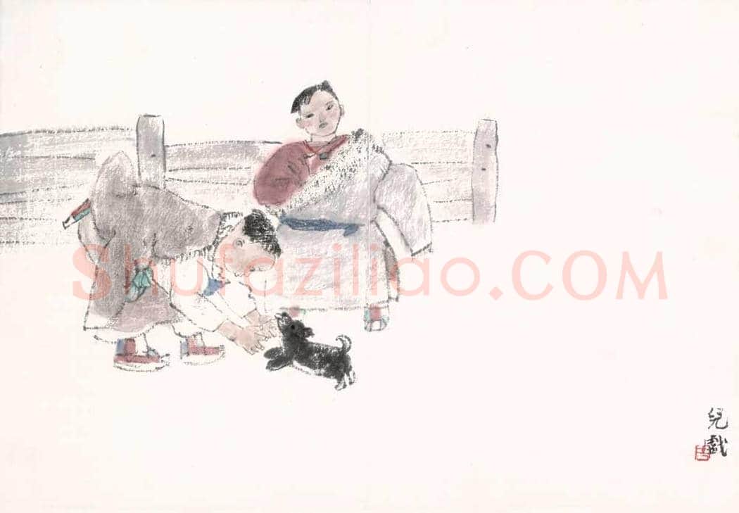 周思聪人物册页图赏 | 著名国画欣赏