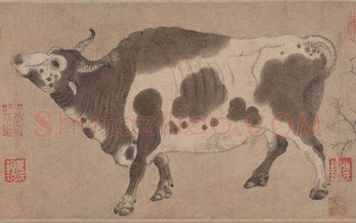 唐朝韩滉《五牛图》:目前所见最早作于纸上的绘画 | 书画常识