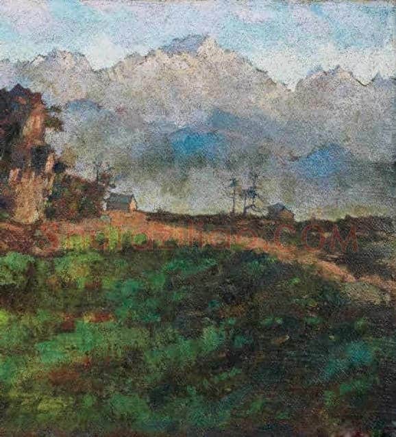 徐悲鸿《喜马拉雅山全景》赏析,以2070万成交 | 书画科普