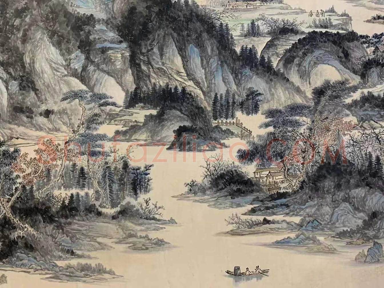黄宾虹作品《忆写巴蜀之游》,丈六恢弘巨制! | 国画赏析