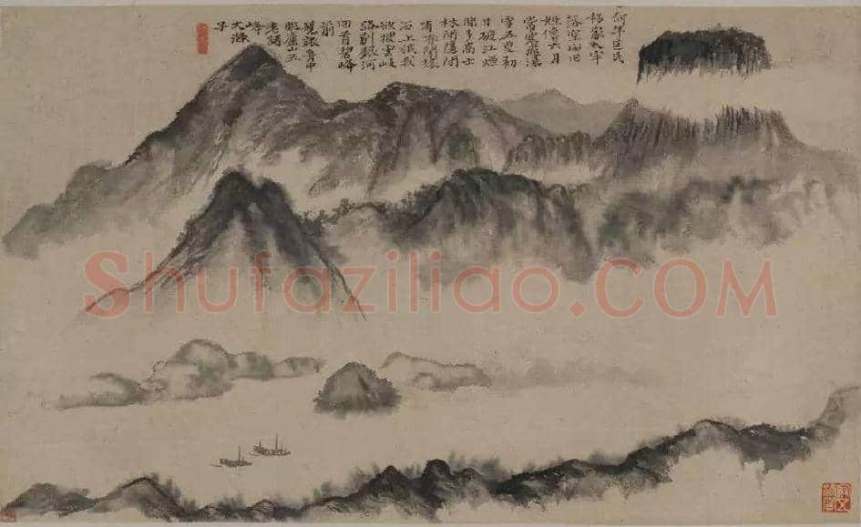 石涛神品《石涛上人山水册》欣赏 | 书画百科