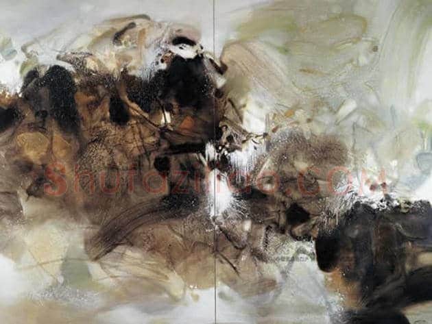 朱德群(1951-2004期间)作品欣赏 | 书画百科