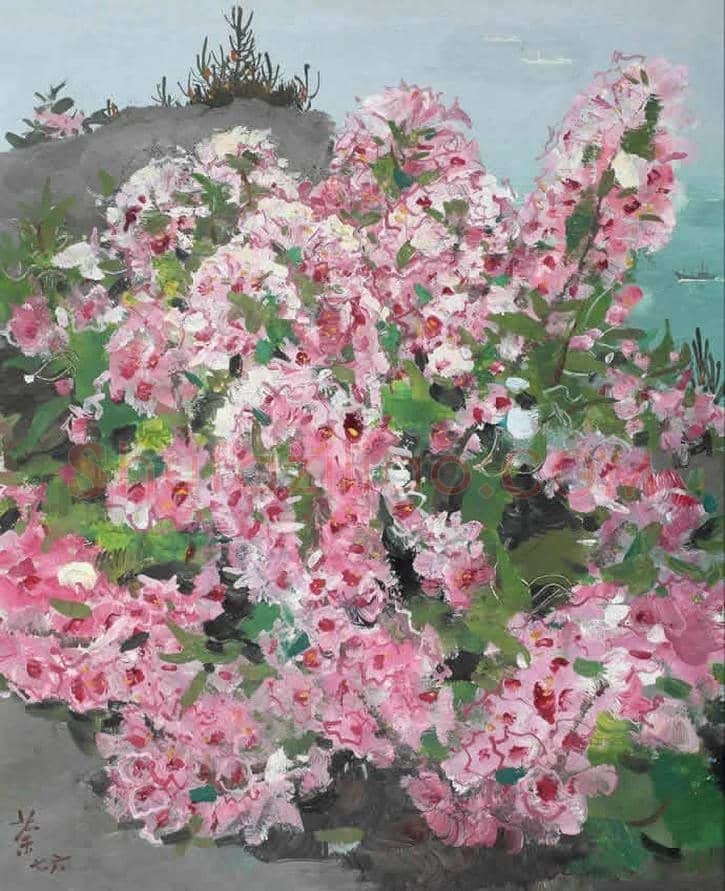 吴冠中花卉作品拍卖及欣赏 | 书画百科