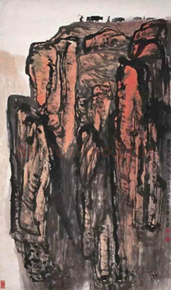 石鲁山水画作欣赏，撼人心魄！ | 书画讲解