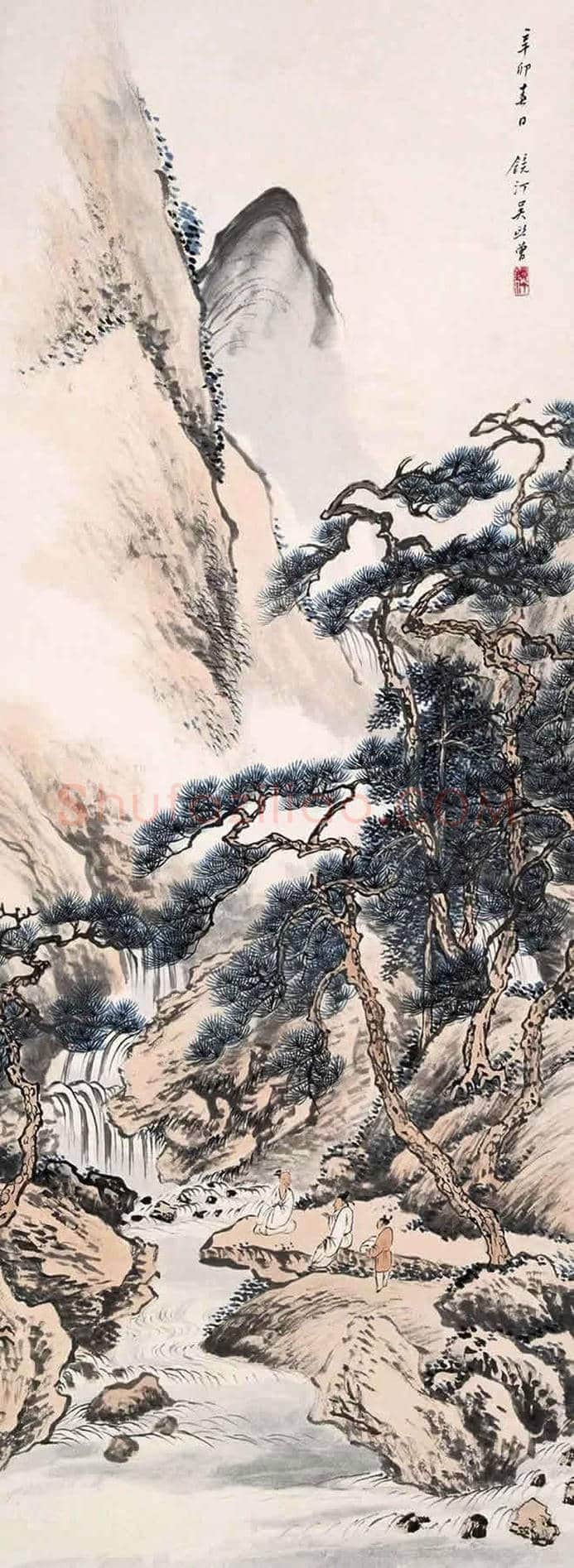 吴镜汀山水画欣赏 | 书画知识