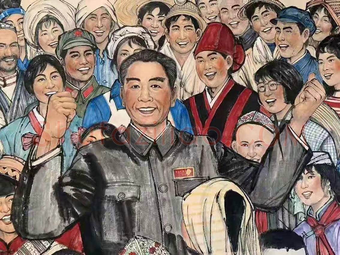 黄胄作品《鞠躬尽瘁为人民》,馆级丈六巨制! | 国画欣赏