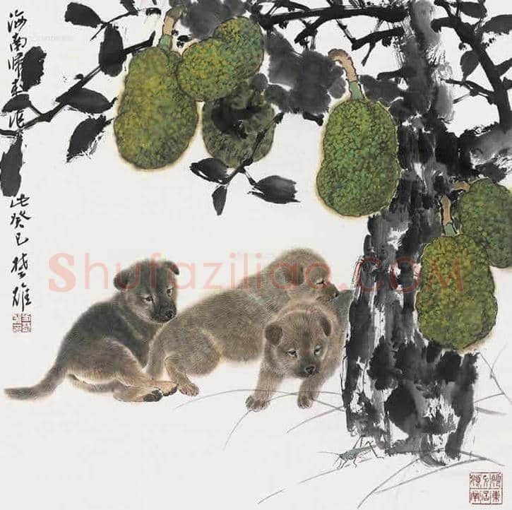 方楚雄工笔动物欣赏,很有乡土气息 | 书画资料
