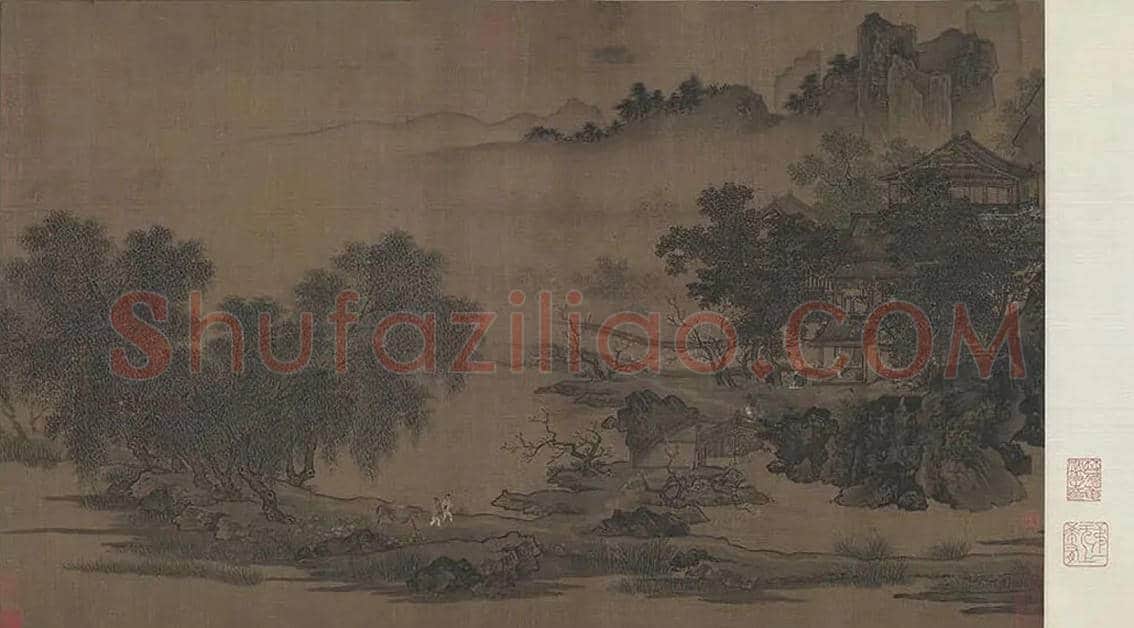 刘松年《四景山水图》欣赏 | 书画常识