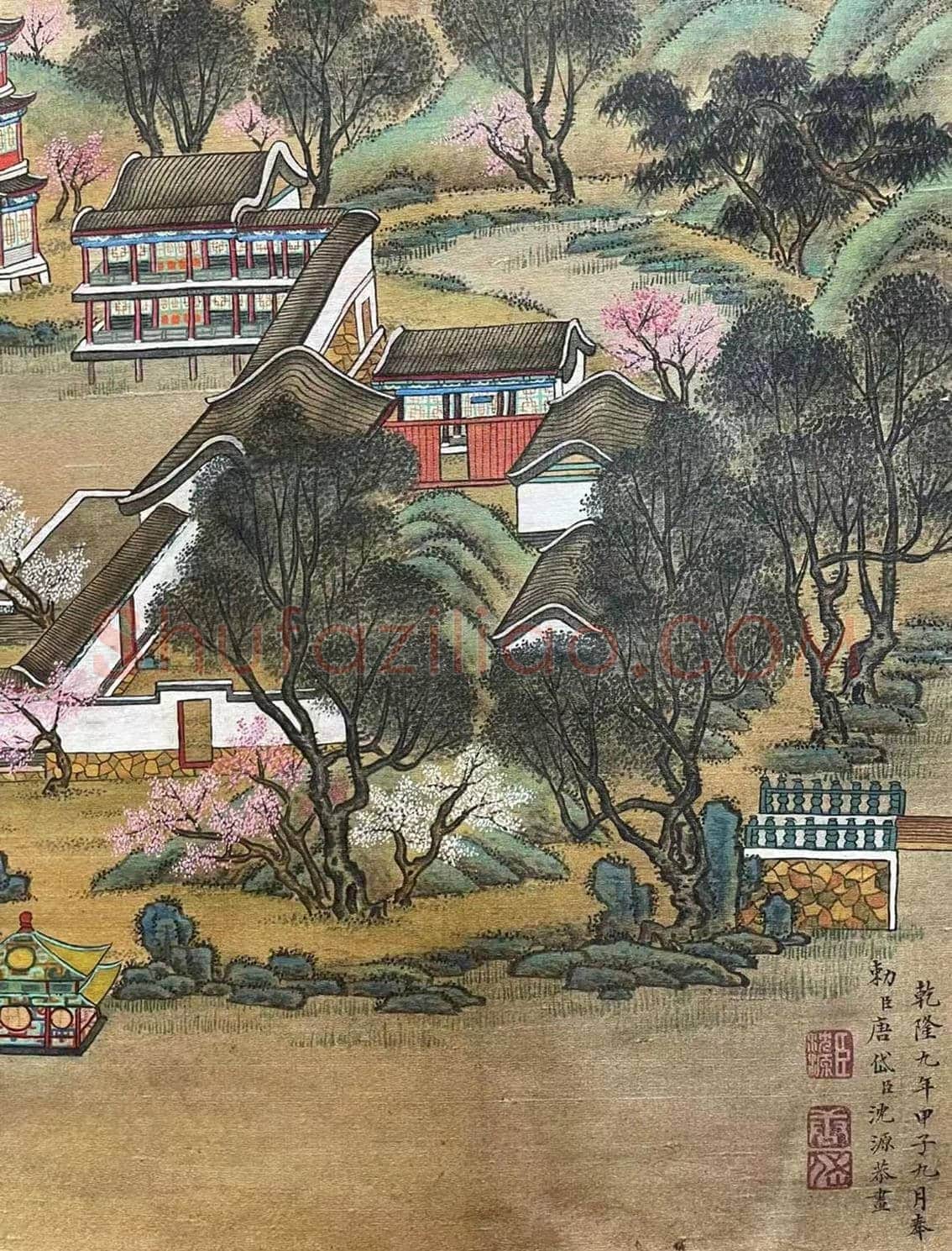 清宫遗珍——唐岱沈源《圆明园三景图》 | 国画欣赏