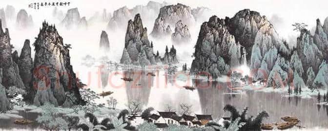 白雪石绘画作品《桂林山水》欣赏(100幅) | 书画文摘