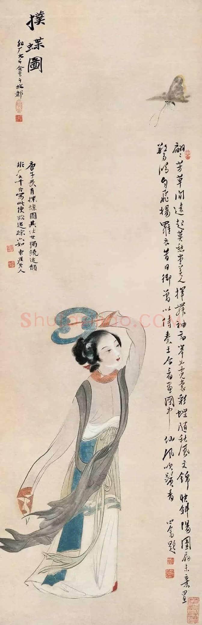 画坛巨匠张大千:创作数百幅《仕女图》 | 书画常识