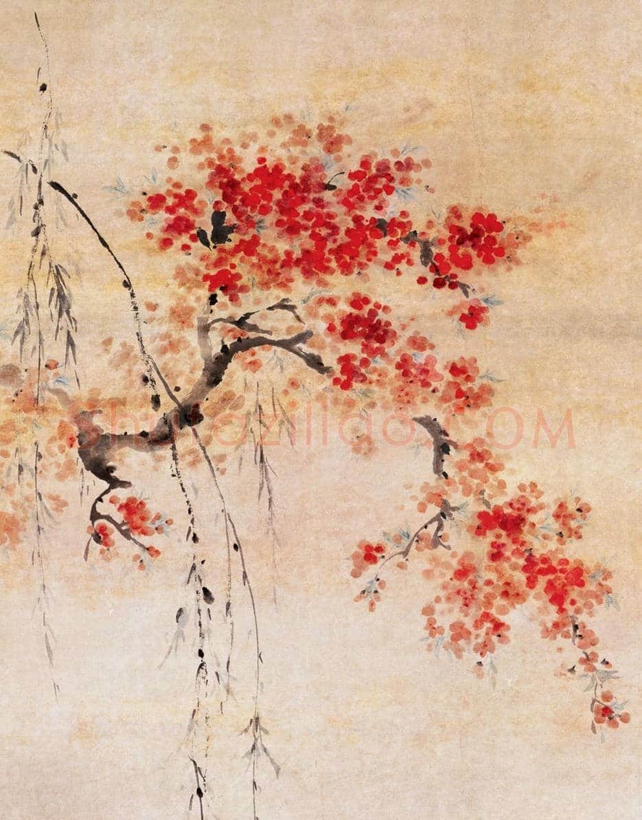华岩《桃潭浴鸭图》欣赏 | 传世国画作品