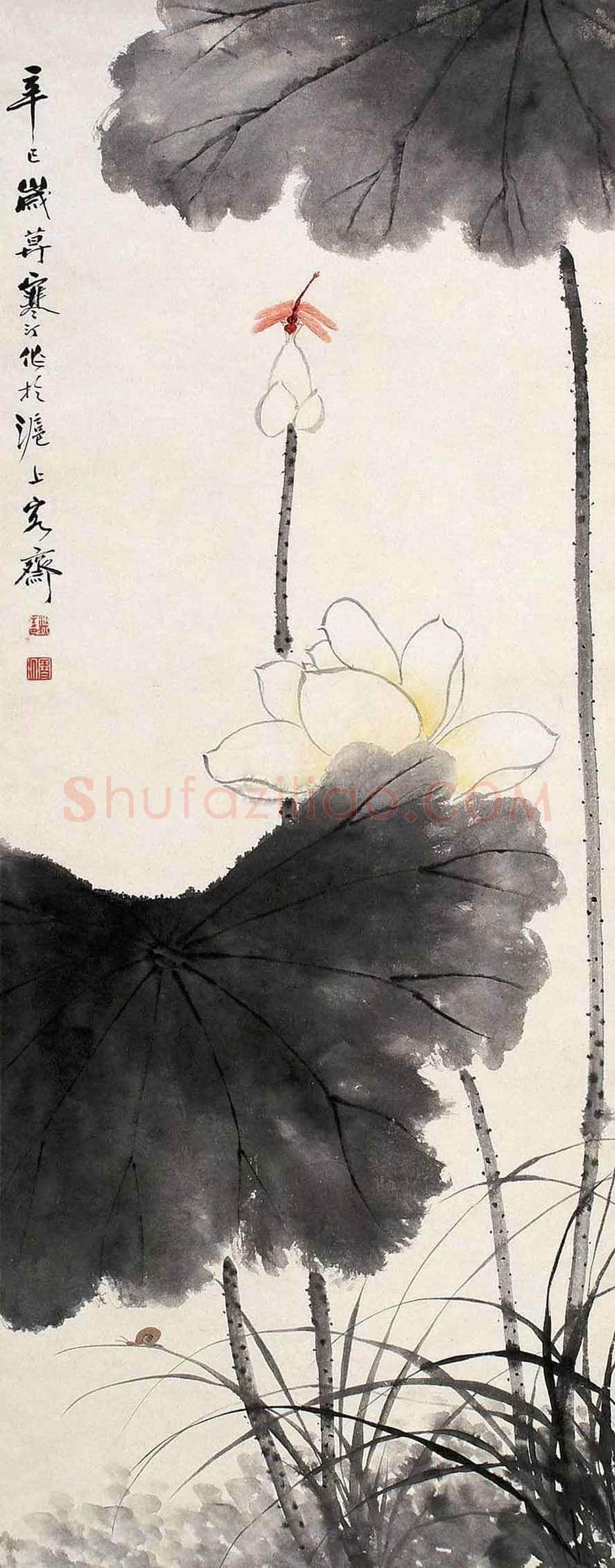 江寒汀荷花作品欣赏 | 书画讲解