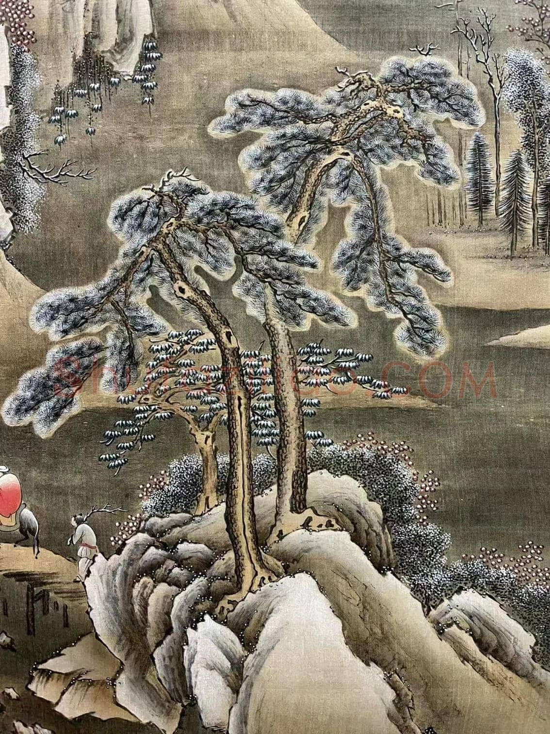 清寒高逸 寄情明洁——文徵明《雪山行旅图》 | 国画赏析