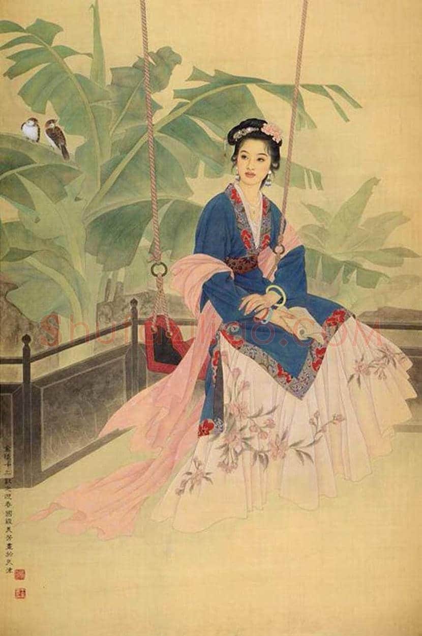 赵国经、王美芳工笔人物《金陵十二钗》欣赏 | 书画科普