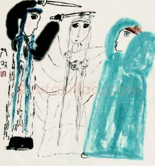 戏曲人物画名家画作 | 书画学堂