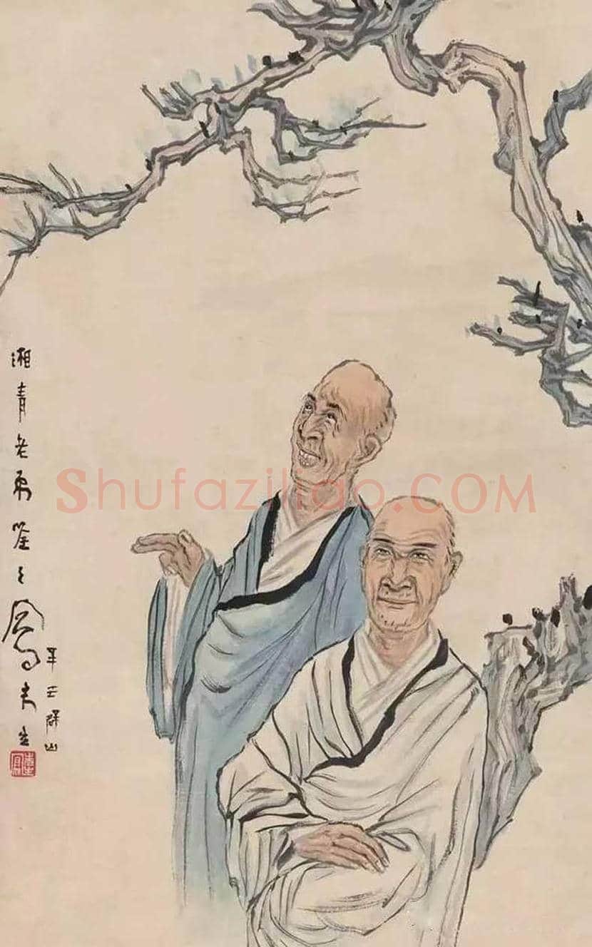 吕凤子人物画作品欣赏 | 书画百科