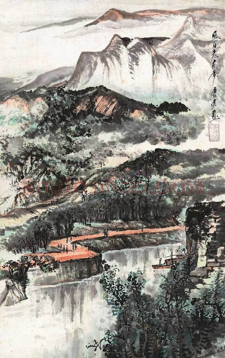 唐云山水画作品欣赏 | 书画讲解