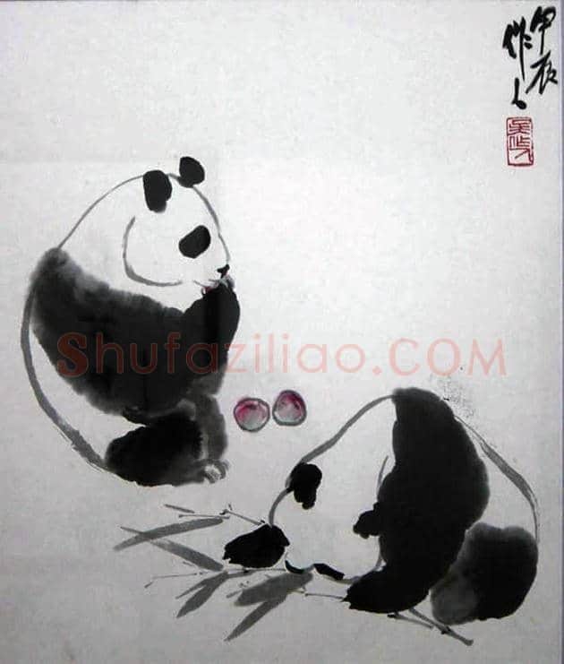 吴作人的熊猫图欣赏 | 书画科普