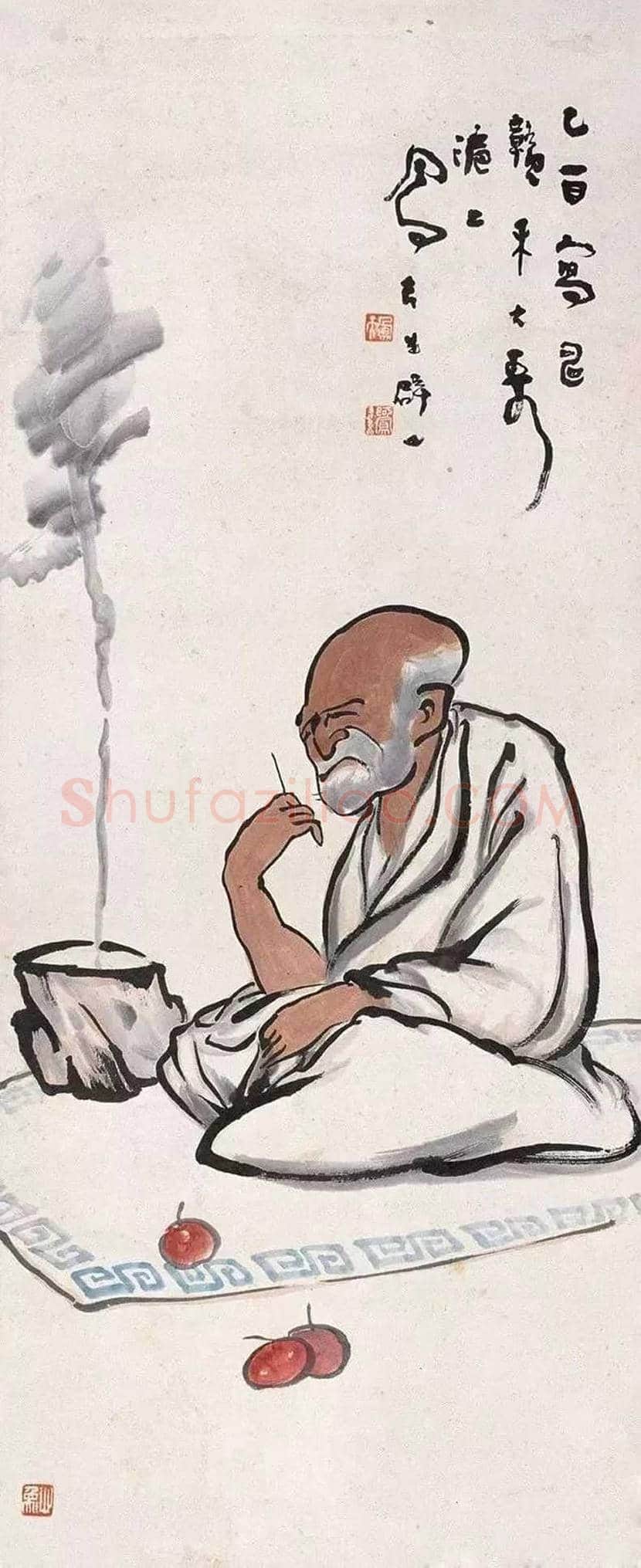 吕凤子人物画作品欣赏 | 书画百科