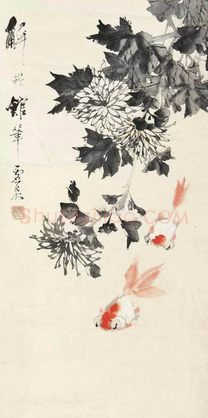 虚谷笔下的松鼠和金鱼欣赏 | 书画科普