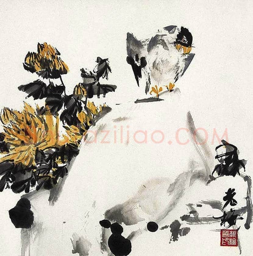 颜梅华花鸟作品欣赏 | 书画知识
