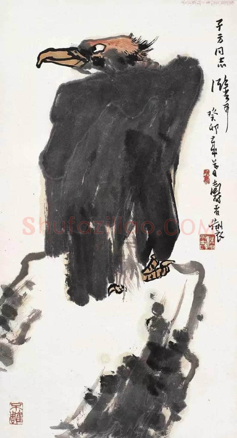 潘天寿笔下的鹰鹫图,一味霸悍! | 书画讲解