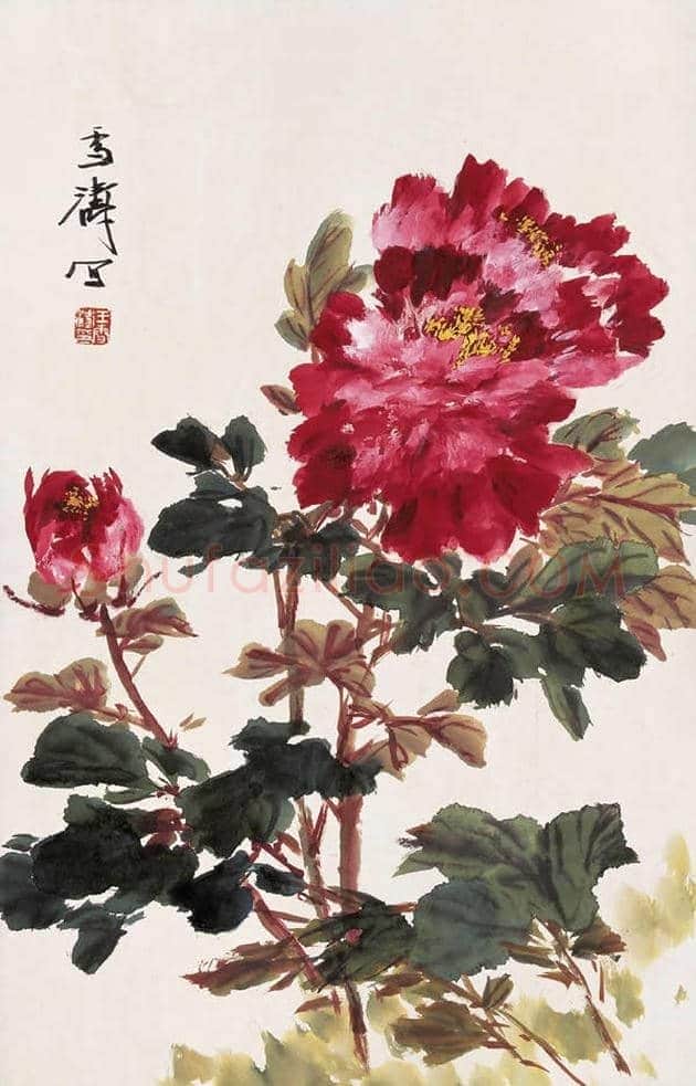 王雪涛国画牡丹欣赏 | 书画学堂