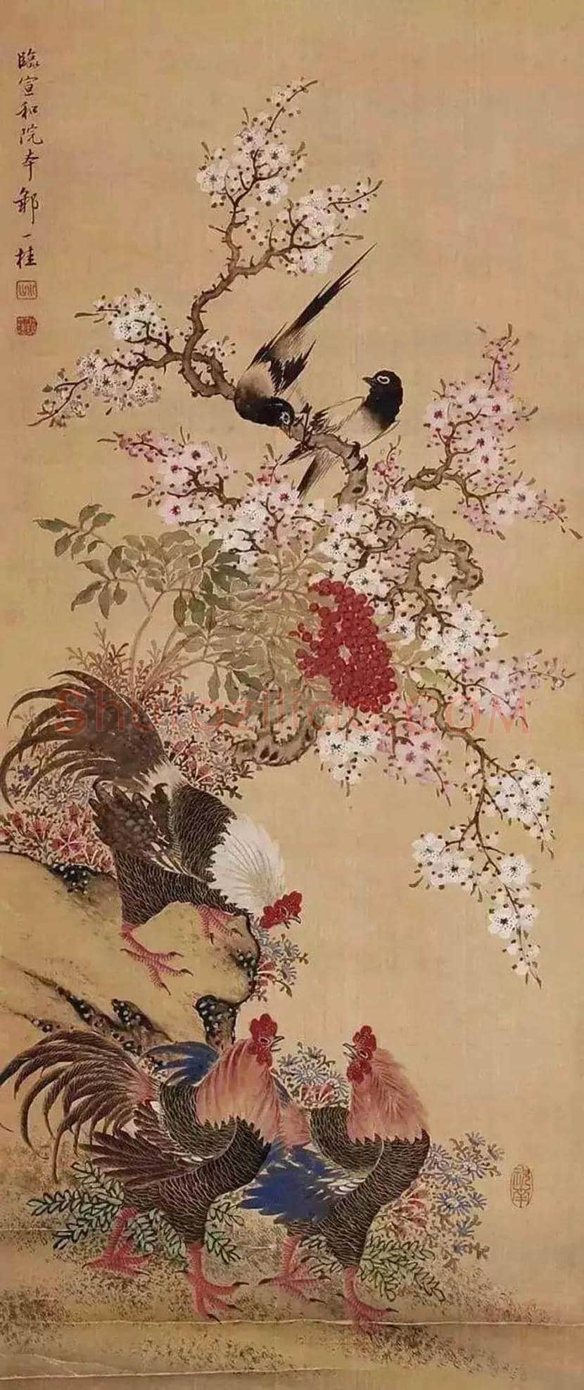 邹一桂工笔花鸟画作品欣赏 | 书画学堂
