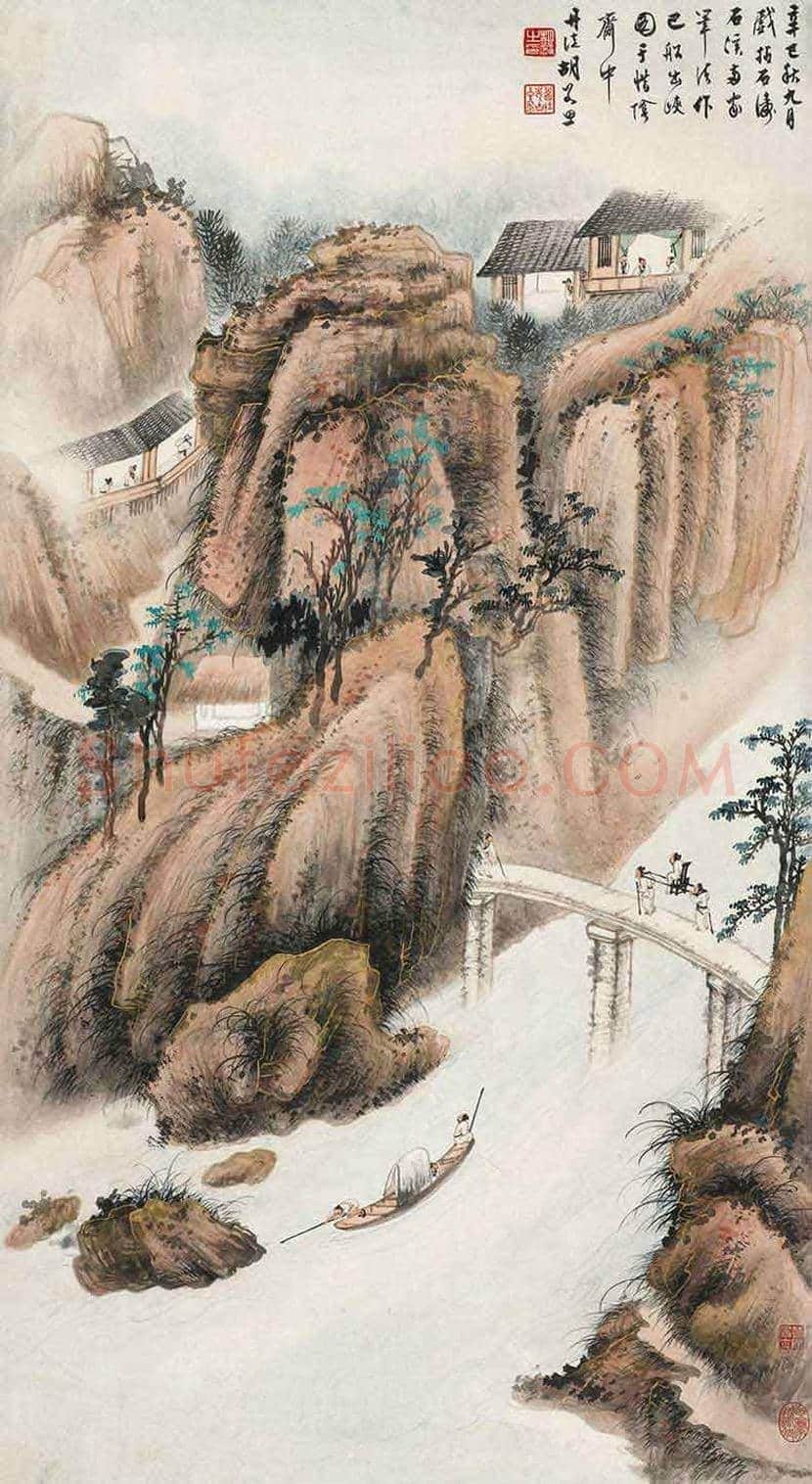 胡若思山水画拍卖价格及欣赏 | 书画学堂