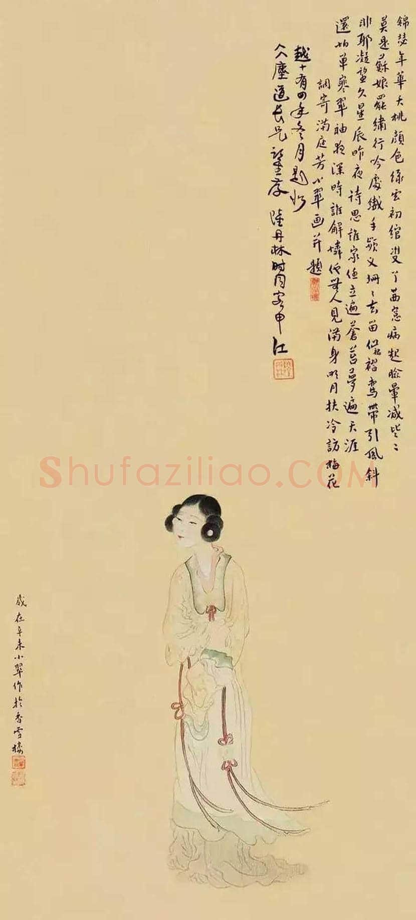陈小翠人物作品欣赏 | 书画科普