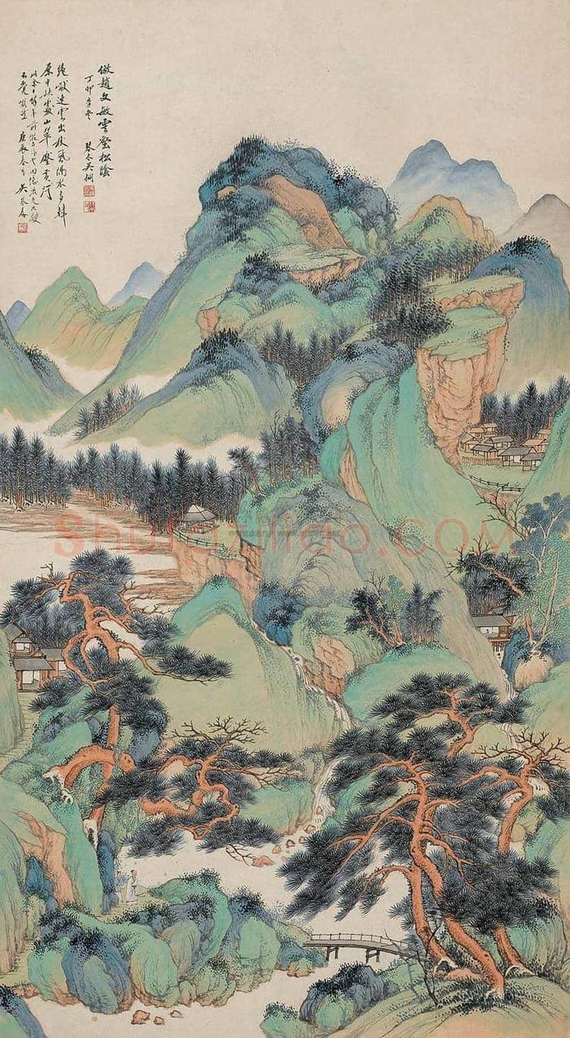 吴琴木山水画作品欣赏 | 书画讲解