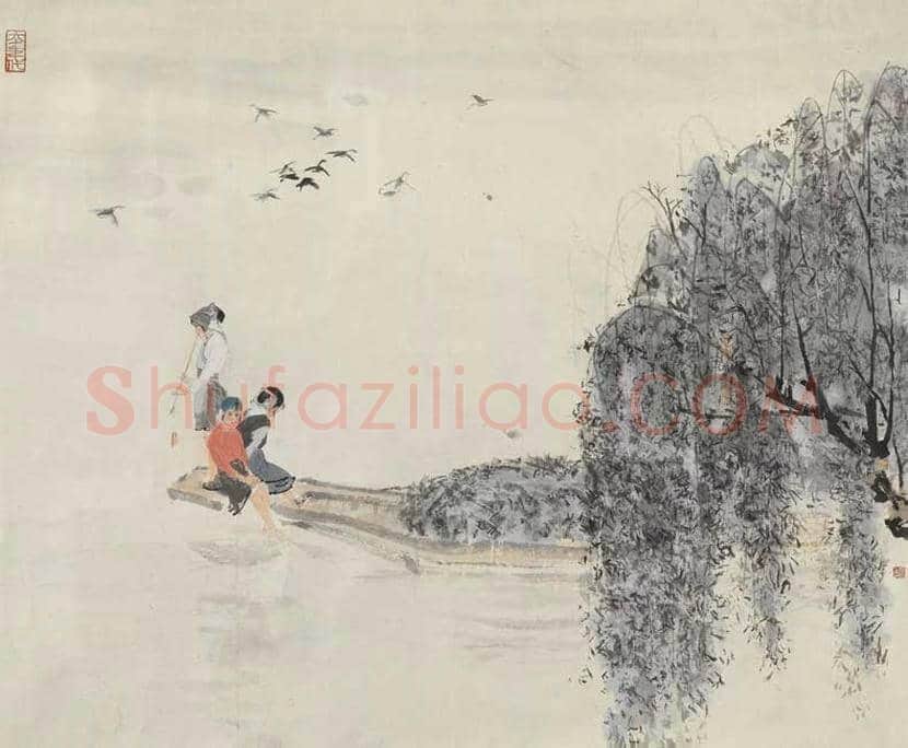 亚明人物画作品欣赏 | 书画知识