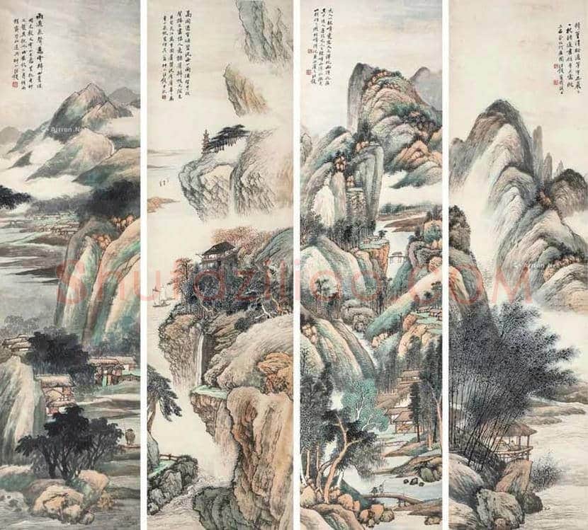 汪琨山水画作品欣赏 | 书画百科
