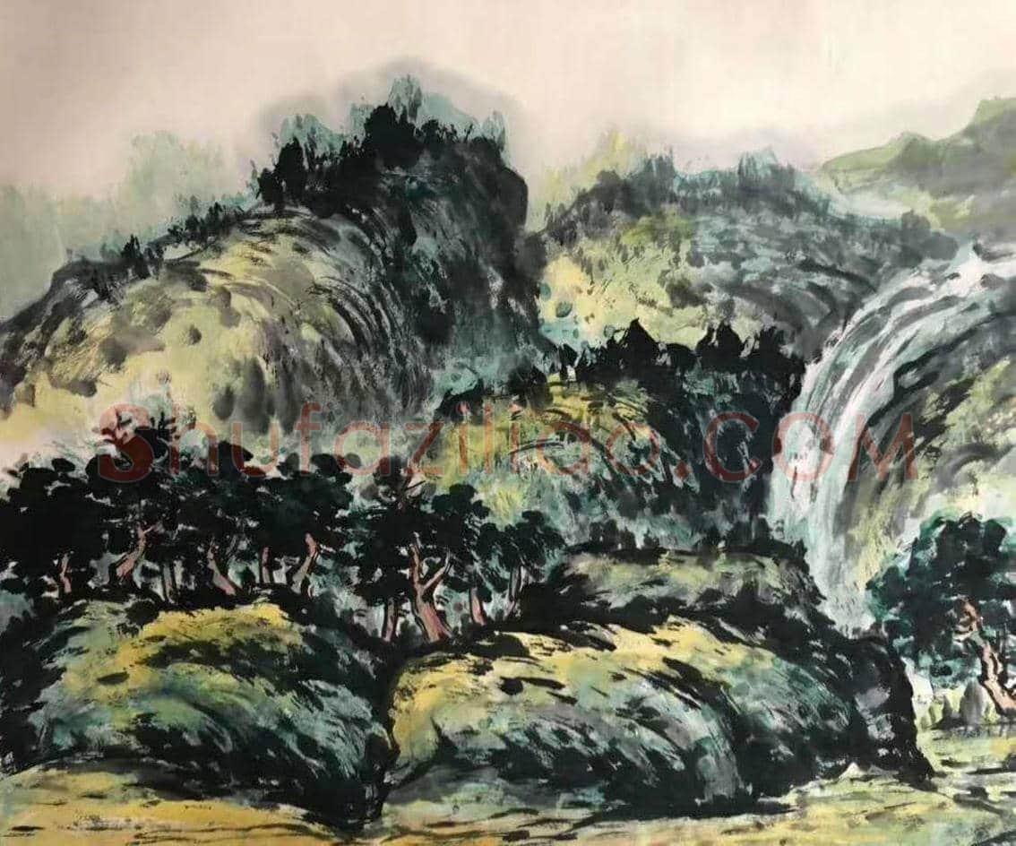 磅礴巨制——朱屺瞻《溪山信美》 | 国画欣赏