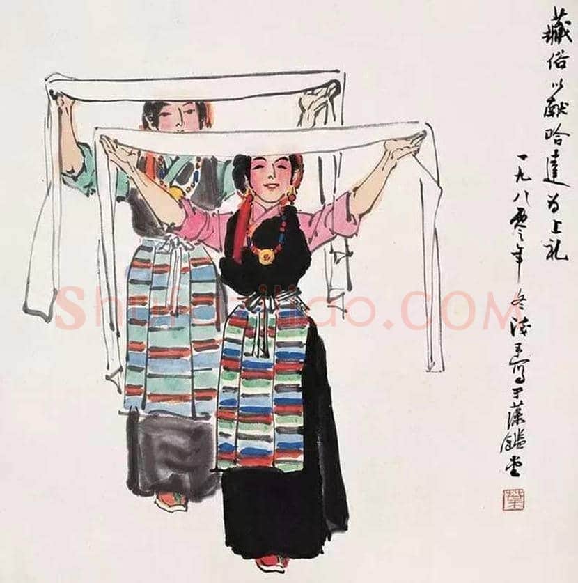 叶浅予舞蹈人物画欣赏 | 书画知识