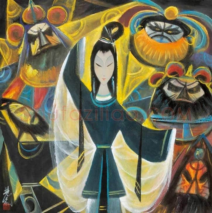 林风眠戏剧人物画拍卖及欣赏 | 书画知识