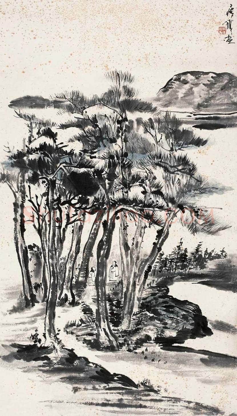 钱瘦铁山水画作品欣赏 | 书画常识