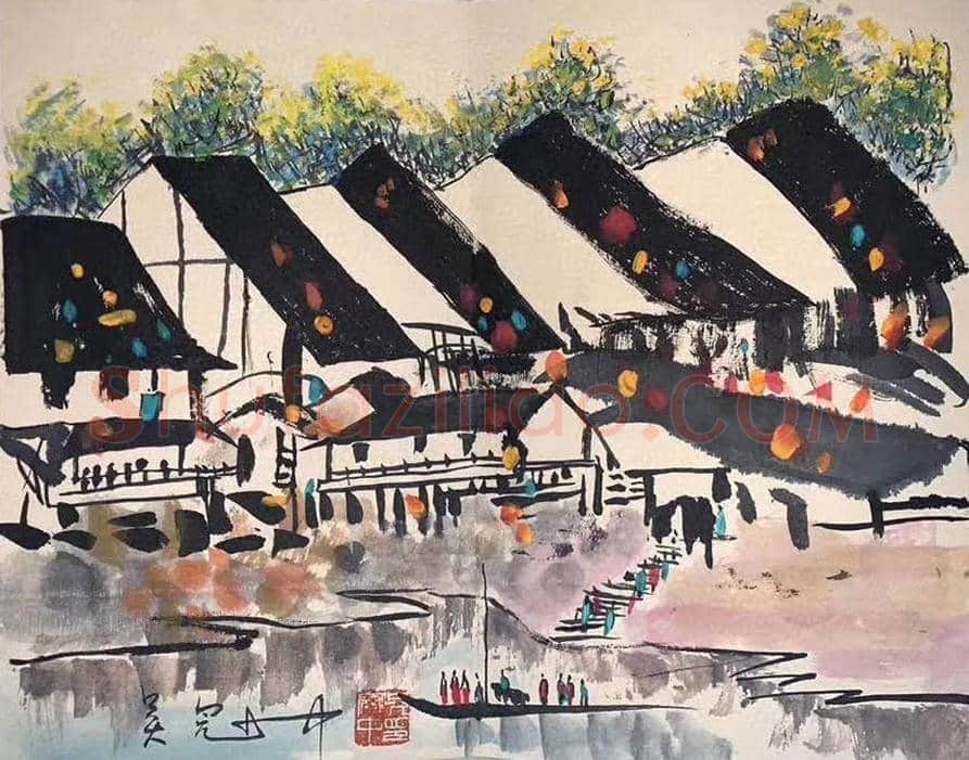 吴冠中精品《春景册页》,至尊罕见! | 国画作品