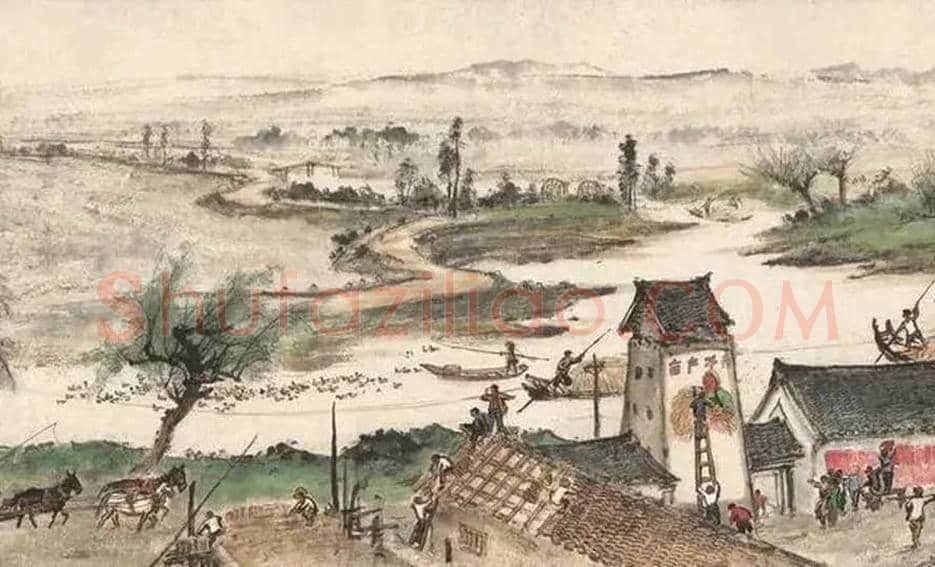 关山月《山村跃进图》欣赏 | 书画学堂