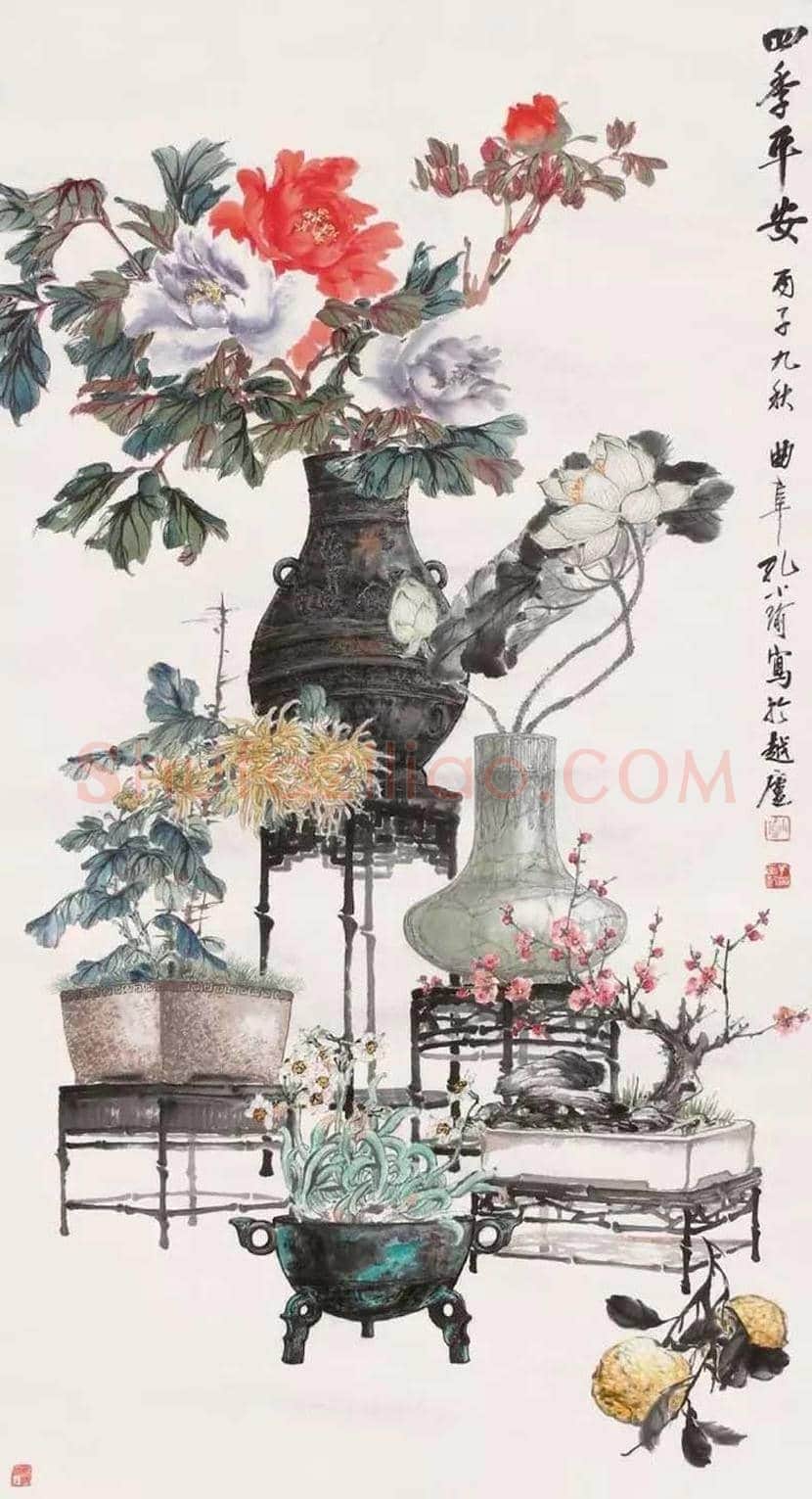 孔小瑜博古画欣赏 | 书画百科