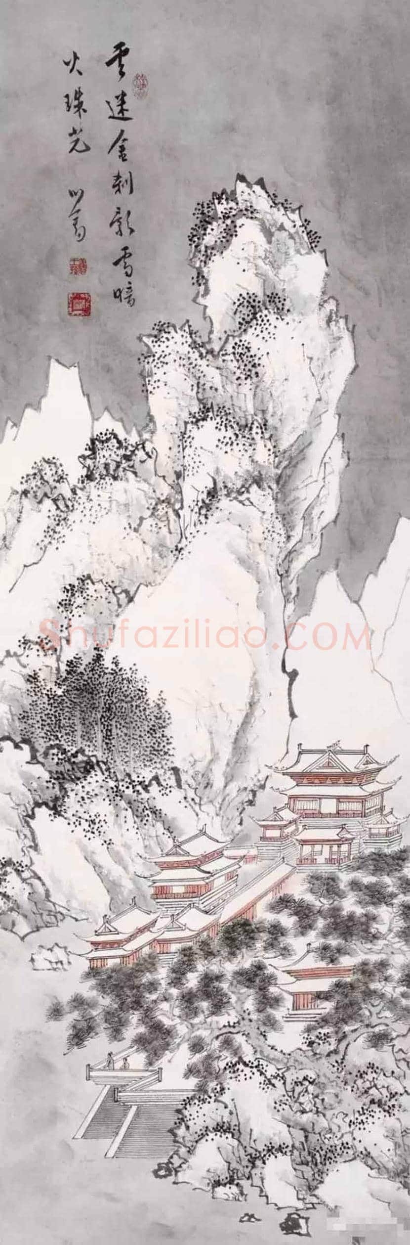 溥儒雪景山水作品欣赏 | 书画讲解
