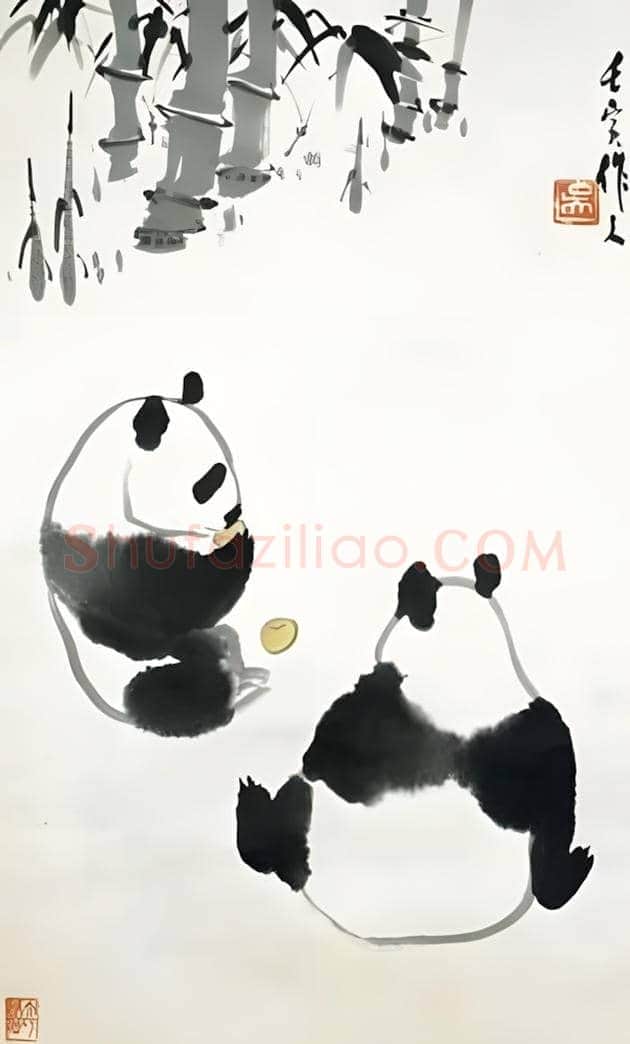 吴作人的熊猫图欣赏 | 书画科普
