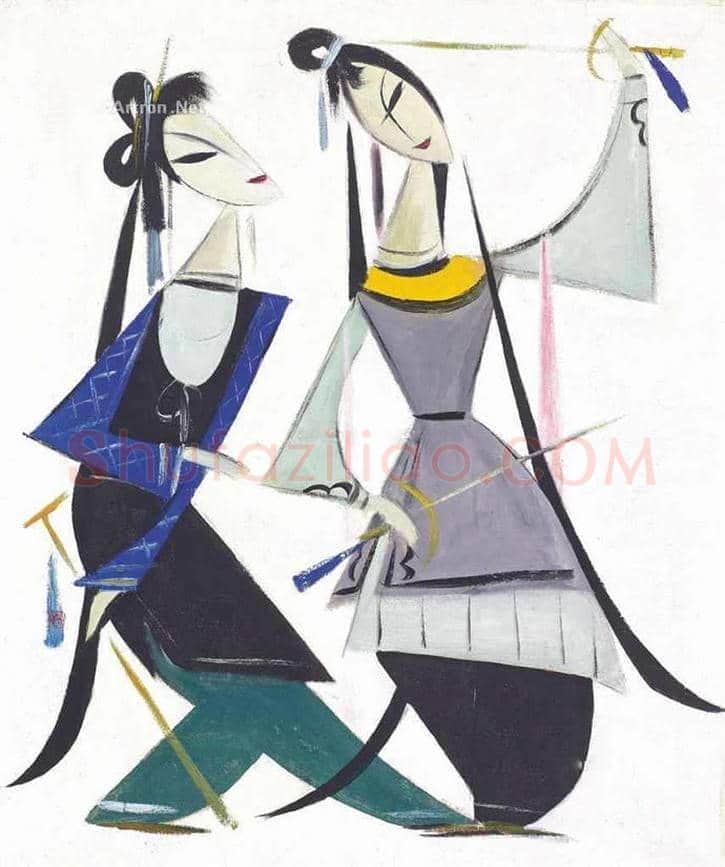 林风眠戏剧人物画拍卖及欣赏 | 书画知识