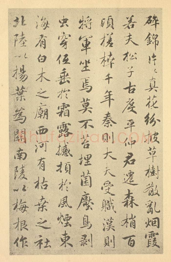元 赵孟俯《元·赵孟俯·枯树图页·赵孟俯临题跋（三）》书画作品