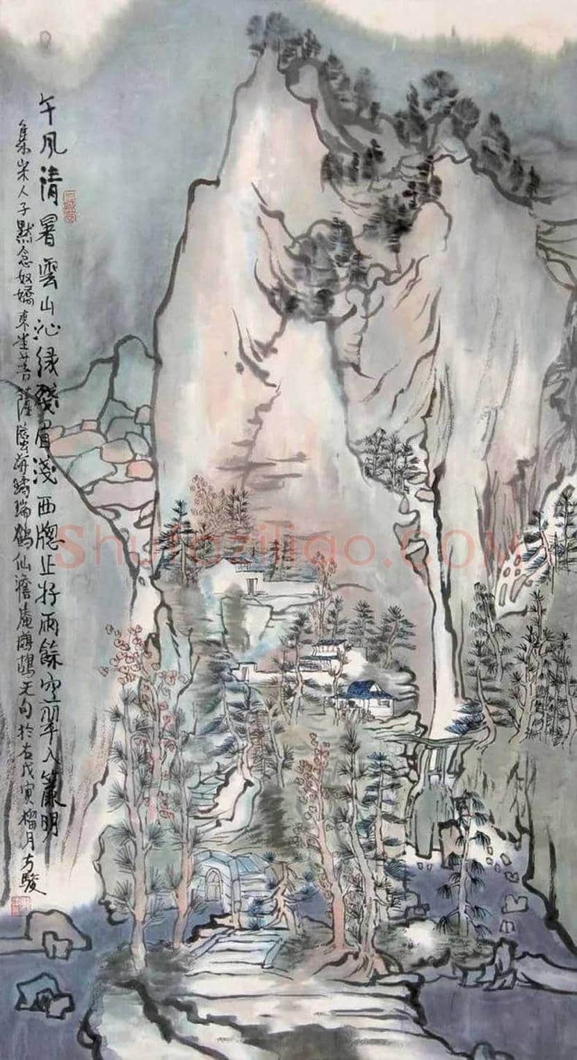 方骏山水画作品欣赏 | 书画常识